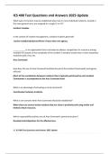 ICS 400 Test Questions and Answers 2025 Update