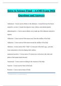 Intro to Science Final &ndash; AAMI Exam 2026 Questions and Answers