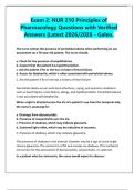 Exam 2&colon; NUR 210 Principles of  Pharmacology Questions with Verified  Answers &vert;Latest 2026&sol;2028 - Galen