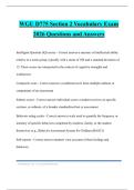 WGU D775 Section 2 Vocabulary Exam 2026 Questions and Answers