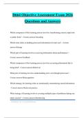 D664 Objective Assessment Exam 2026 Questions and Answers