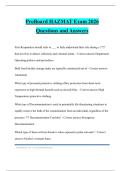 ProBoard HAZMAT Exam 2026 Questions and Answers