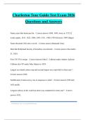 Charleston Tour Guide Test Exam 2026 Questions and Answers