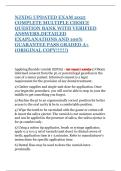 NJXDG UPDATED EXAM 2025 COMPLETE MULTIPLE CHOICE QUESTION BANK WITH VERIFIED ANSWERS&comma;DETAILED EXAPLANATIONS AND 100&percnt;  GUARANTEE PASS GRADED A&plus; &lpar;ORIGINAL COPY&excl;&excl;&excl;&excl;&excl;&excl;&rpar;