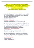 NGN ATI RN Nursing Care of Children Proctored Exam 2024 Newest Version with 200 Questions and Correct Detailed Solutions