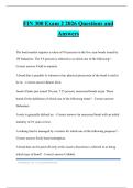 FIN 300 Exam 2 2026 Questions and Answers