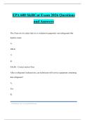 EPA 608 SkillCat Exam 2026 Questions and Answers