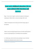 Aepa early childhood education &lpar;36&rpar; nes exam &lpar;edited&rpar; 2026 Questions and Answers