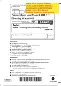 Actual 2025 Pearson Edexcel GCSE Arabic 1AA0&sol;3F &colon; Reading and understanding in Arabic Foundation Tier Merged Question Paper and Mark Scheme
