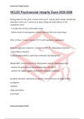 NCLEX Psychosocial integrity Exam 2025-2026