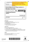 Actual 2025 Pearson Edexcel GCSE Combined Science 1SC0&sol;2BF Merged Question Paper and Mark Scheme
