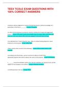 TEEX TCOLE EXAM QUESTIONS WITH 100&percnt; CORRECT ANSWERS