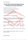 NCLEX-RN Psychosocial Integrity Exam Questions and Answers 2025-2026