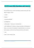 EVIP Exam 2026 Questions and Answers