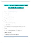Portage Learning Pathophysiology NURS 231 BIOD 331 Final Exam