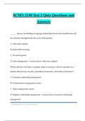 SCMN 2150 Test 2 Quiz Questions and Answers