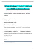 SCMN 2150&colon; Exam 1 Modules 1-4 Robert Straw 2026 Questions and Answers