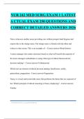 NUR 242 MED SURG EXAM 1 LATEST A CTUAL EXAM 250 QUESTIONS AND CORRECT DETAILED ANSWERS 2026