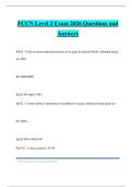 FCCN Level 2 Exam 2026 Questions and Answers