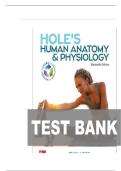 Test Bank for Hole&rsquo;s Human Anatomy and Physiology&comma; 16th Edition&comma; Charles Welsh&comma; Cynthia Prentice-Craver All Chapters Covered ISBN&colon;9781264262885 Newest Edition 2025 Instant Pdf Download