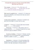Colorado Fire Instructor I Exam &lpar;Actual 2025-2026&rpar; Questions and Answers
