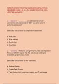 ACAS EXAM BEST PRACTICE KNOWLEDGE &lpar;BPG&rpar; &lpar;ACTUAL 2025-2026&rpar; EXAM 1&comma; 2&comma; 3&comma; 4&comma; 5 & 6 QUESTIONS AND 100&percnt; VERIFIED ANSWERS