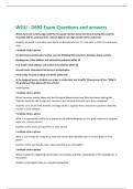 WGU - D692 Exam Questions and answers 