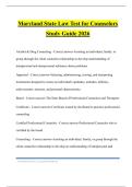 Maryland State Law Test for Counselors Study Guide 2026