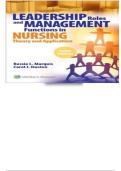 NURSING NUR 4827C Test Bank for Leadership Roles and Management Functions in Nursing 10th Edition by Bessie L Marquis & Carol Huston Chapter 1-25