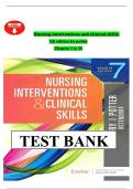 Test Bank&colon; Nursing Interventions & Clinical Skills &lpar;7th Edition&rpar; by Potter&comma; Perry&comma; and Ostendorf