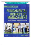 FUNDAMENTAL ORTHOPEDIC MANAGEMENT for the Physical Therapist Assistant 4th edition by Robert C&period; Manske COMPLETE GUIGE 2025