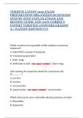 TERMITE LATEST 2025 EXAM PREPARATION ORGANIZED QUESTIONS STEP BY STEP EXPLANATIONS AND REVIEW GUIDE AND 100&percnt; CORRECT EXPERT VERIFIED ANSWERS GRADED A&plus; &lpar;LATEST EDITION&excl;&excl;&excl;&excl;&excl;&rpar;