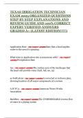 TEXAS IRRIGATION TECHNICIAN EXAM 2025 ORGANIZED QUESTIONS STEP BY STEP EXPLANATIONS AND REVIEW GUIDE AND 100&percnt; CORRECT EXPERT VERIFIED ANSWERS GRADED A&plus; &lpar;LATEST EDITION&excl;&excl;&excl;&excl;&excl;&rpar;