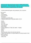 Critical Care Nursing Study Guide- CVRN Chest Pain Assessment&comma; JVD Evaluation&comma; Mental Acuity&comma; Physical Signs & Cardiac Complications for Nurses&period;pdf