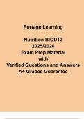 Portage Learning BIOD 101 Module 4 2025&sol;2026 &vert; Essential Biology I Study Guide &lpar;Verified Questions & Answers&rpar;