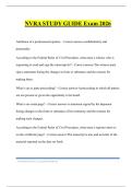 NVRA STUDY GUIDE Exam 2026