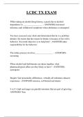 LCDC TX EXAM QUESTIONS AND ANSWERS 2025