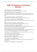 COM 114 Questions and Verified Answers