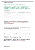 EMD TEST EXAM&sol;  &lpar;EVERYTHING ON EMERGENCY MEDICAL DISPATCH  COVERED&rpar; EMD FINAL EXAM QUESTIONS AND  CORRECT ANSWERS&sol; VERIFIED EDITION ALREADY  GARDED A&plus;