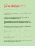 CANS exam questions and answers  20252026 rated grade A&plus; 