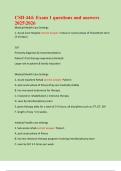 CSD 444&colon; Exam 1 questions and answers  20252026 