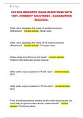 CCI RCS REGISTRY EXAM QUESTIONS WITH  100&percnt; CORRECT SOLUTIONS &vert; GUARANTEED  SUCCESS&period;