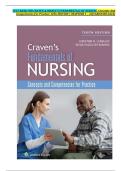 Full TEST BANK &mdash; Fundamentals of Nursing&colon; Concepts and Competencies for Practice &lpar;10th Edition&rpar; by Patricia A&period; Craven & Christine M&period; Hirnle &mdash; Complete Verified Instructor Question Bank &lpar;Chapters 1&ndash;43&rpar; with Correct Answers & Rationales