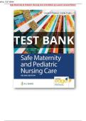 Full TEST BANK &mdash; Safe Maternity & Pediatric Nursing Care &lpar;2nd Edition&rpar; by Luanne Linnard-Palmer &mdash; Complete Verified Instructor Question Bank &lpar;Chapters 1&ndash;35&rpar; with Correct Answers & Detailed Rationales