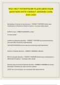 WGU D027 PATHOPHARM FLASHCARDS EXAM QUESTIONS WITH CORRECT ANSWERS 100&percnt; 2025-2026