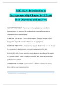 EEE 2023 - Introduction to Entrepreneurship Chapter 6-10 Exam 2026 Questions and Answers