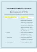 Colorado Notary Test Review Practice Exam Questions and Answers Verified 