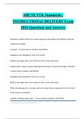ABCTE PTK Standards - INSTRUCTIONAL DELIVERY Exam 2026 Questions and Answers