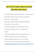 APCO PST1 Study Guide Exam 2026 Questions and Answers