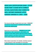 ASHA SLPA CERTIFICATION EXAM &colon; STUDY GUIDE PART 2 EXAM WITH CORRECT ACTUAL QUESTIONS AND CORRECTLY WELL DEFINED ANSWERS LATEST ALREADY GRADED A&plus; 2025 &ndash; 2026